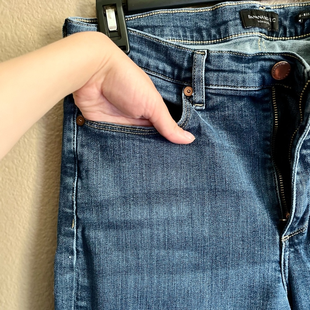 Banana Republic Blue Mid-rise Skinny Jeans - Picture 4 of 8